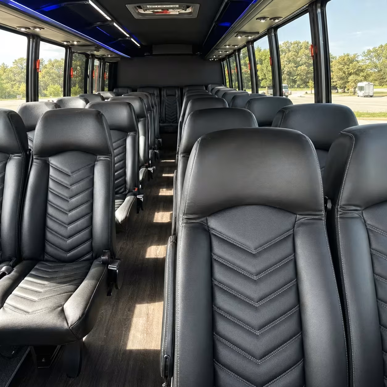 28 passenger minibus interior