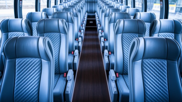54 passenger charter bus interior