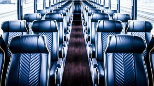 victorville 50 passenger charter bus inside