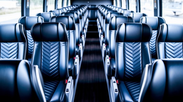 victorville 56 passenger charter bus inside